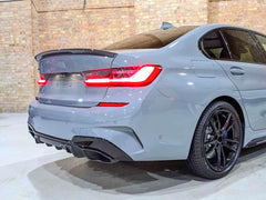 M340i Look Auspuffblenden Endrohre Schwarz für BMW 3er G20 G21 M Sport 4er G26 M240i i4 2019+