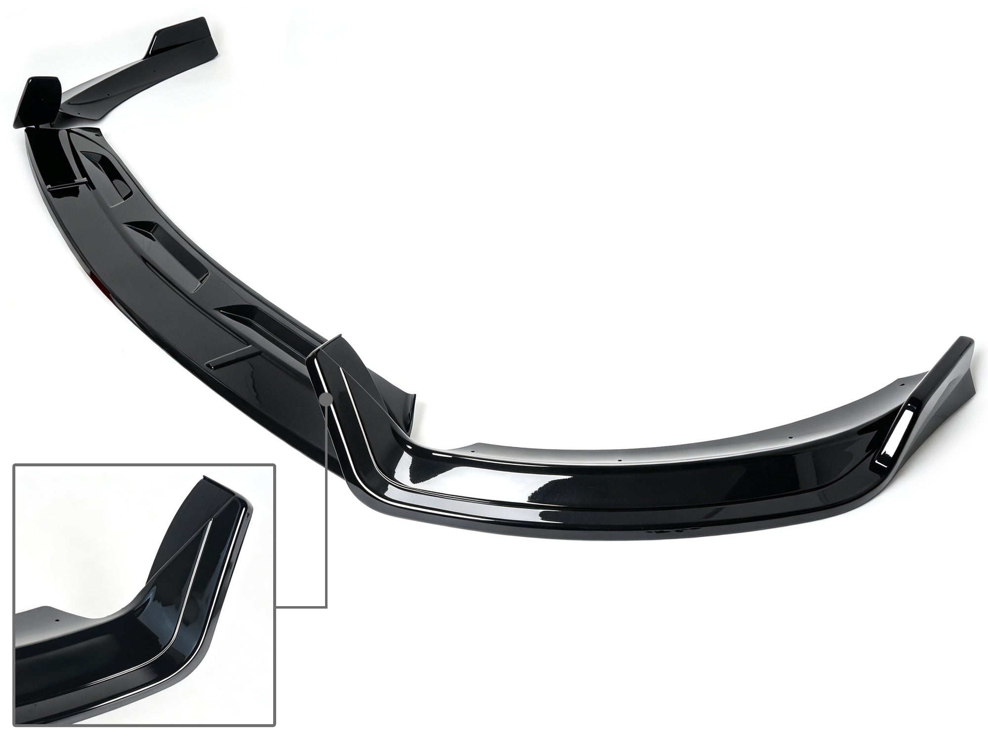 Schwarz Stoßstange Spoiler Lippe Frontspoiler für Mercedes GLE W167 C167 AMG Line 19-23 ohne ABE