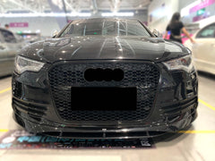 Wabengrill Kühlergrill Grill Schwarz für Audi A6 S6 C7 4G Limo Avant S Line 2011-2014