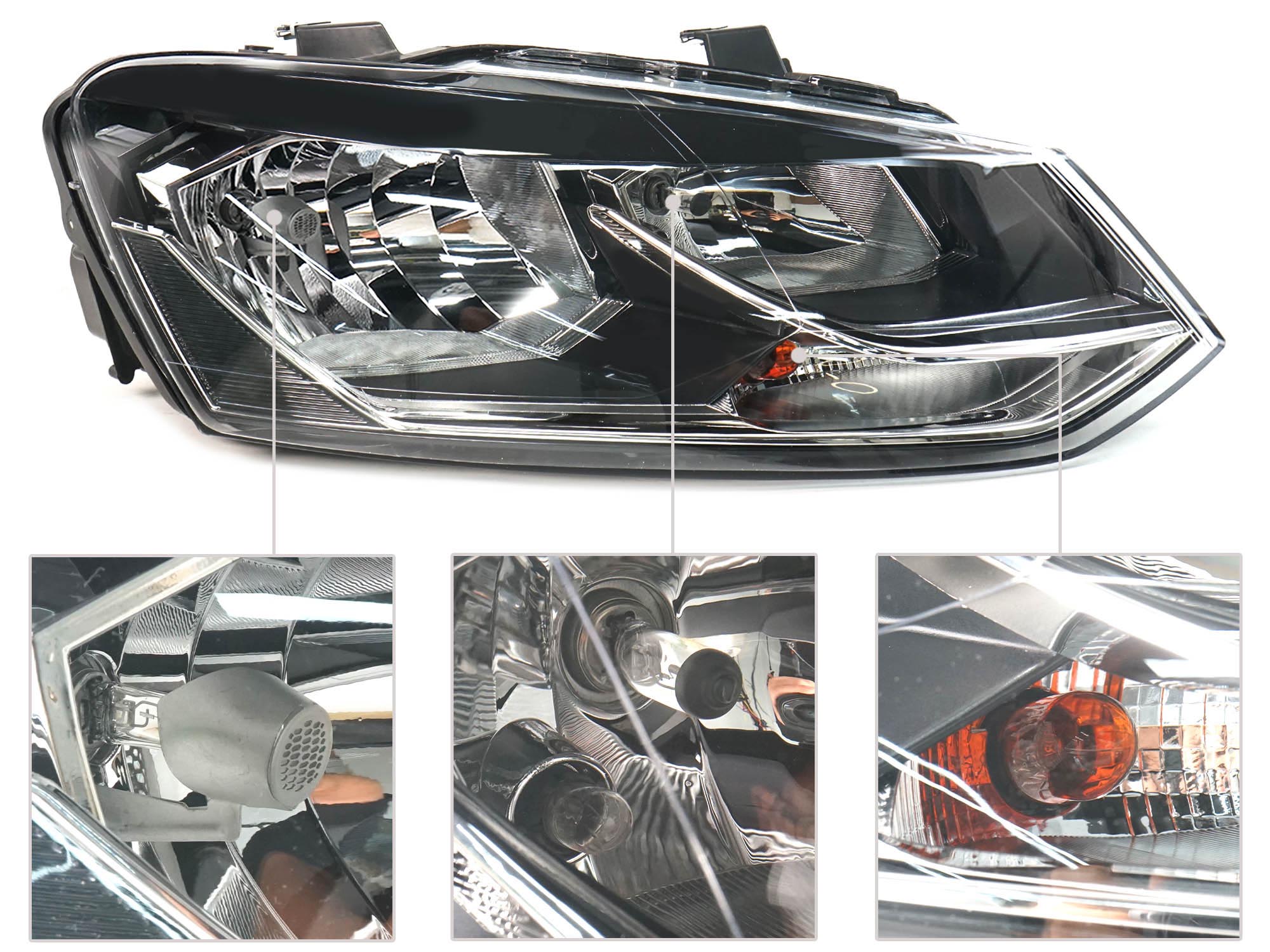 Scheinwerfer Frontscheinwerfer für VW Polo V 14-17 Rechts Beifahrerseite
