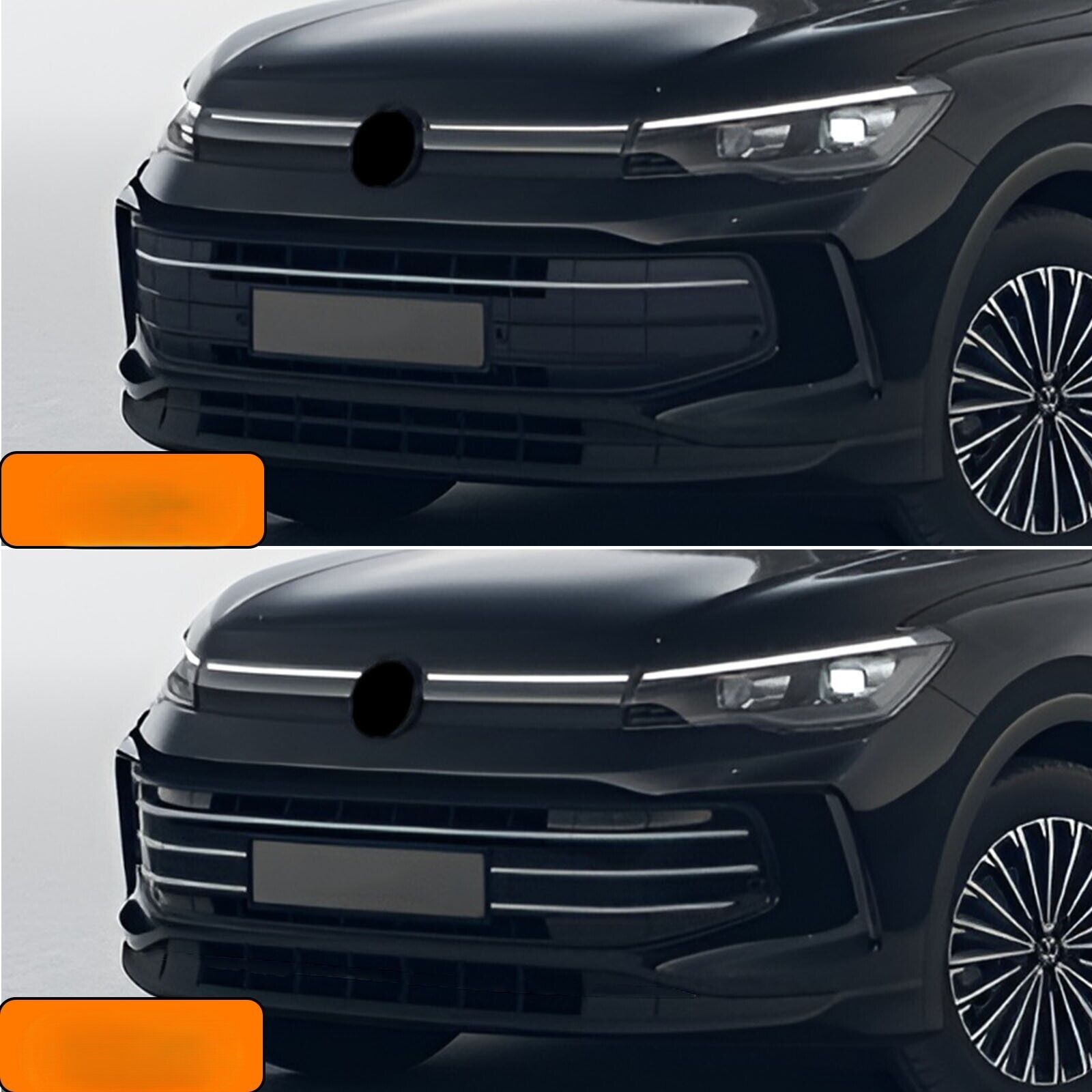 NEU Kühlergrill Leisten für VW Tiguan 3 ab 2024 Edelstahl Grillleisten 6 tlg