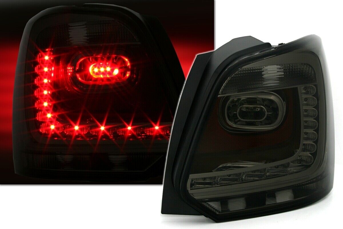 NEU LED Rückleuchten Heckleuchten Set Smoke für VW Polo 6R 2009-2014 mit E-Prüfzeichen