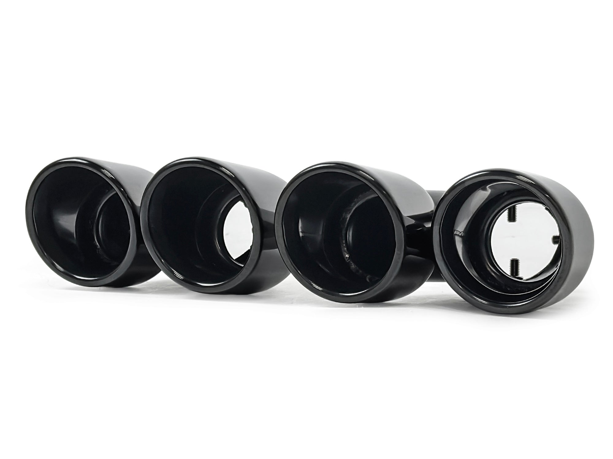 Schwarz Glanz Endrohr Auspuffblende für BMW G42 G20 G21 G22 G23 G26 Rohr 60-63mm