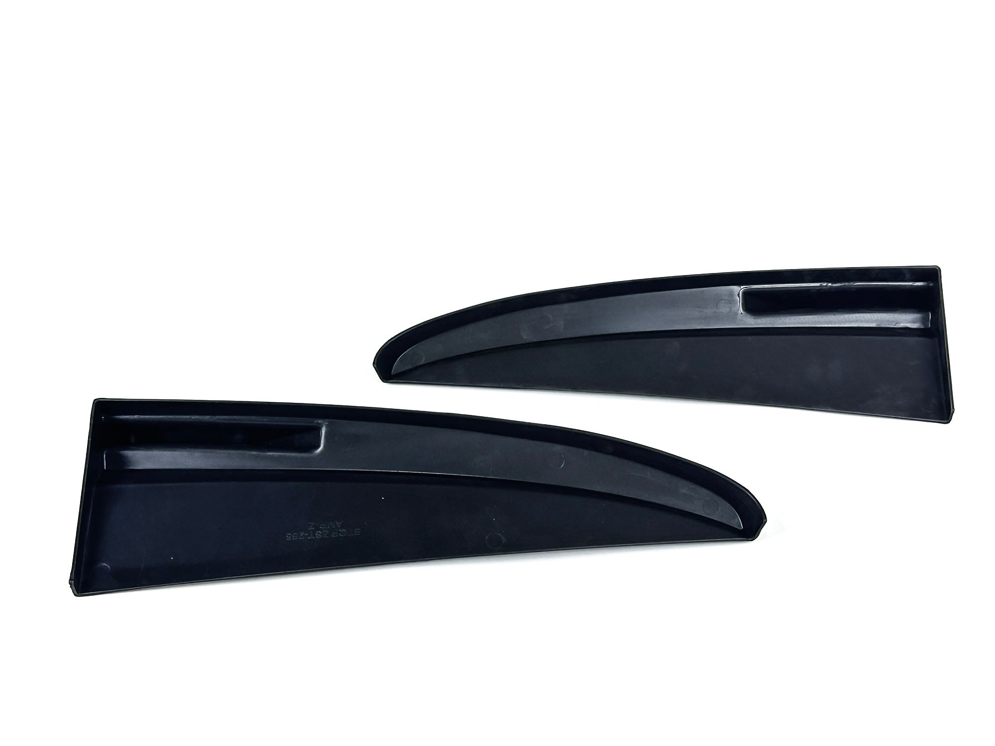 Aero Flaps Flics Heckansatz Flossen Schwarz für Mercedes C W205 Limo 2015-2021