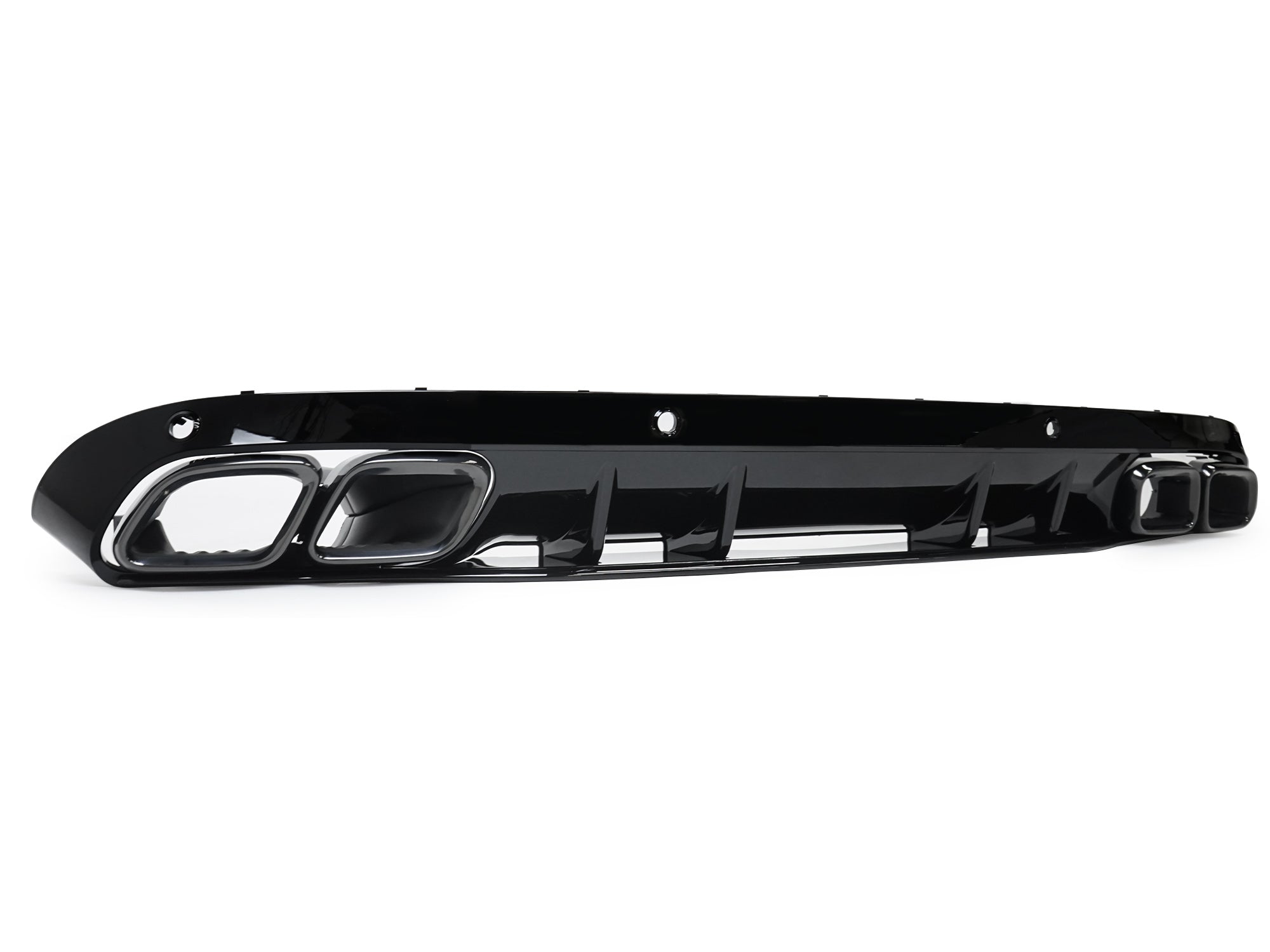 C63s Look Heckdiffusor Diffusor Auspuff Schwarz für Mercedes W205 S205 Seriens.