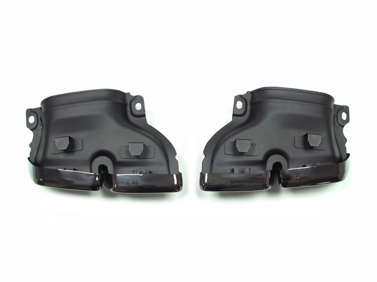 Schwarz Heckdiffusor Auspuff für Mercedes GLS X166 AMG Line 15-19 OHNE ABE