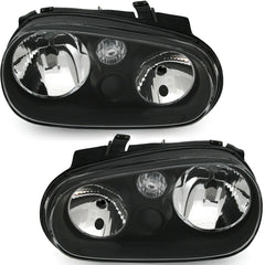 Front Scheinwerfer SET für VW Golf IV 4 97-03 klar schwarz LWR