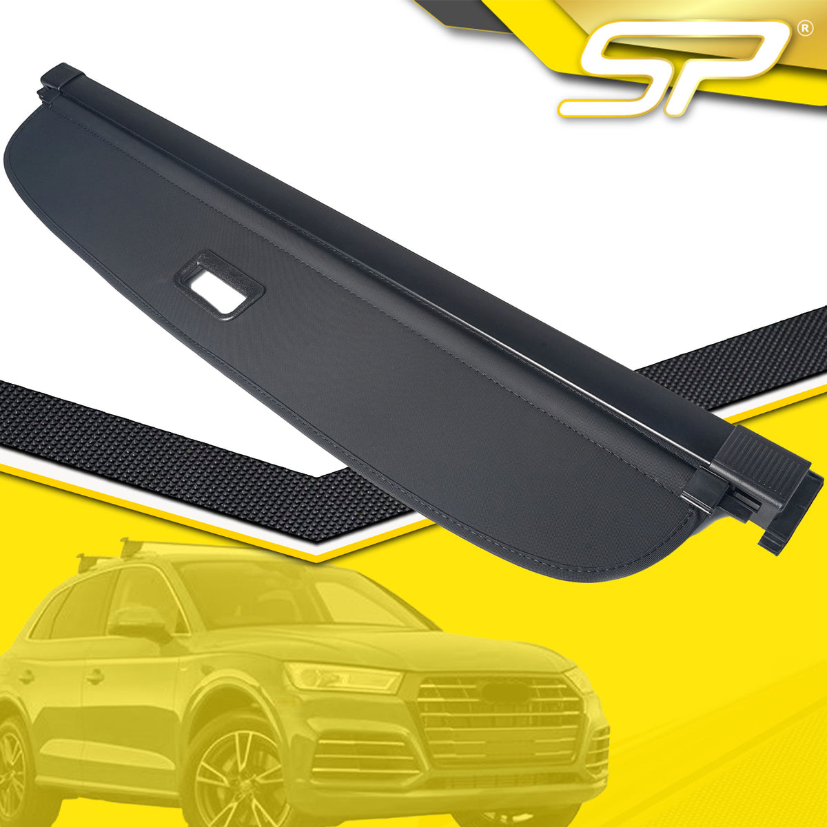 Für Audi Q5 FY 2017+ Laderaumabdeckung Abdeckrollo Kofferraum Schwarz