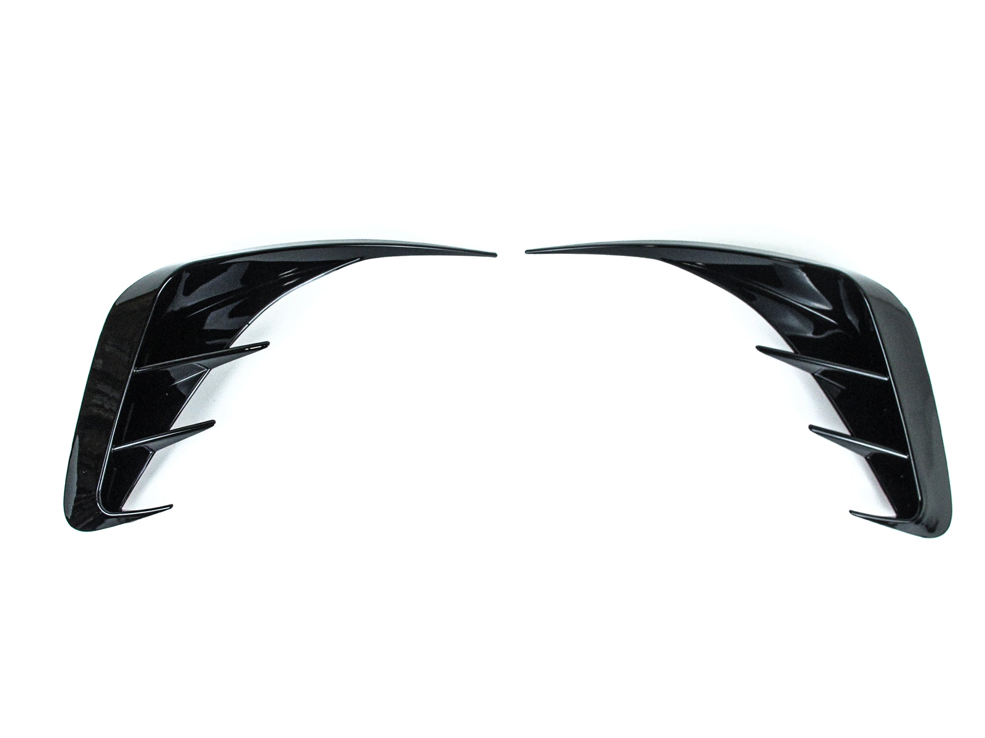 Stoßstange Heck Aero Flaps Canard Schwarz für BMW 3er G20 M Paket 19-22 vor LCI