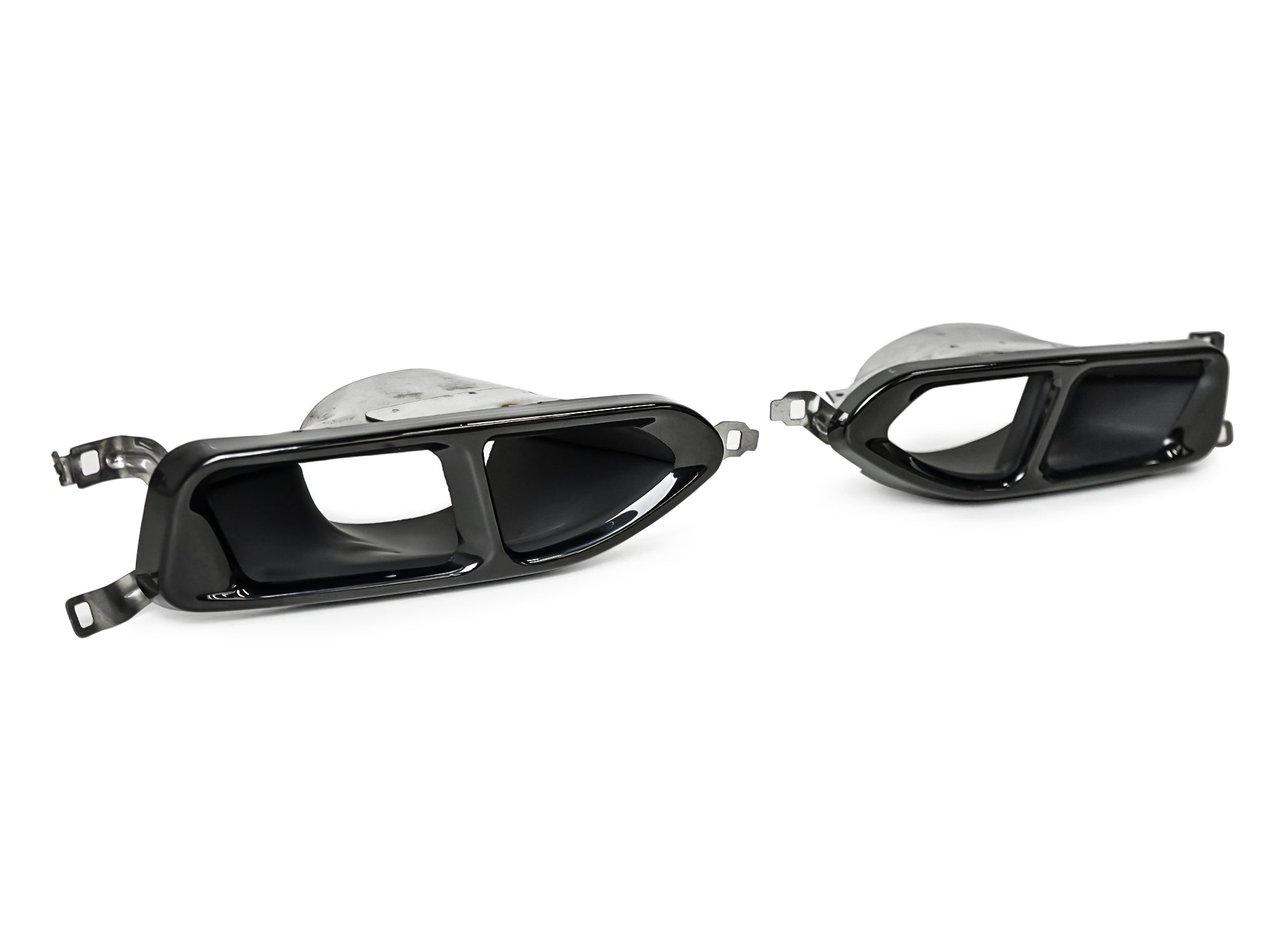 Schwarz Glanz Auspuffblenden Endrohre Auspuff für BMW 7er G11 G12 16-19 et339