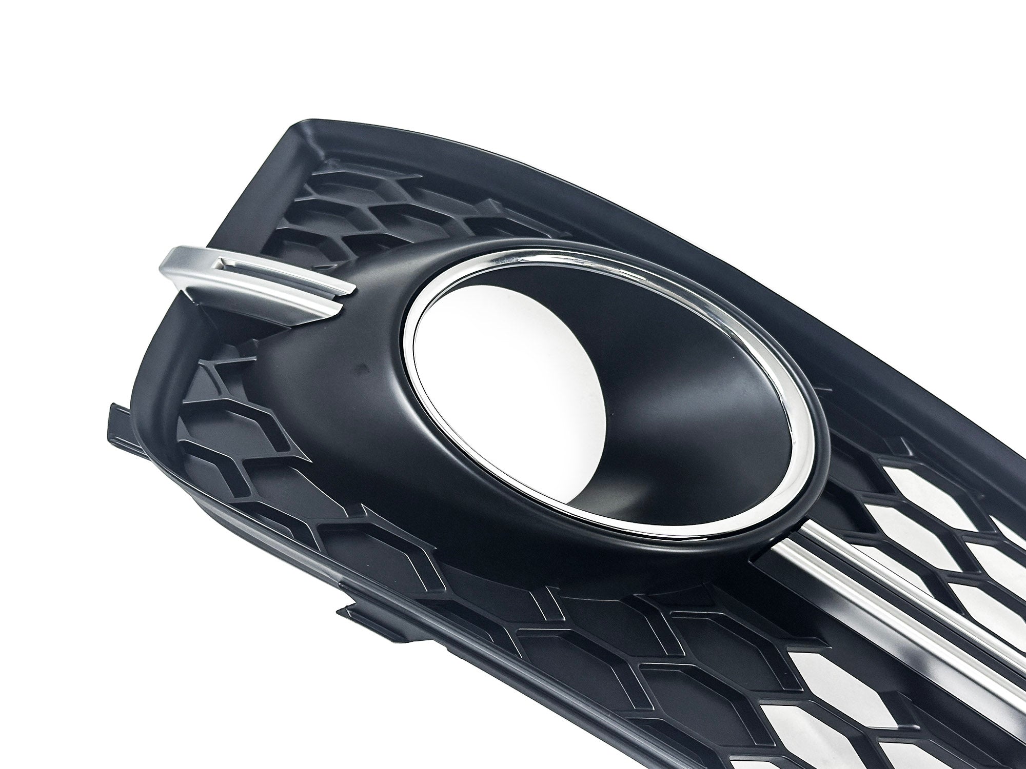 Lüftungsgitter Blenden Grill Gitter Schwarz Chrom für Audi A8 S8 D4 4H S-Line 13-17 MOPF mit ACC