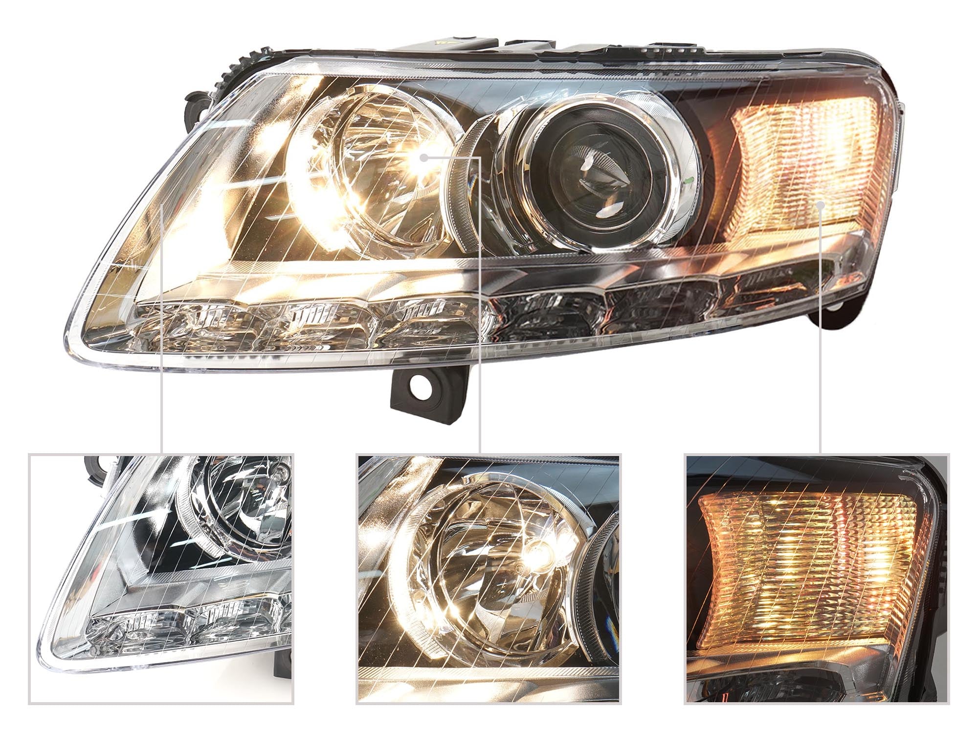 Scheinwerfer Frontscheinwerfer Xenon für Audi A6 C6 2008-2011 Links Fahrerseite