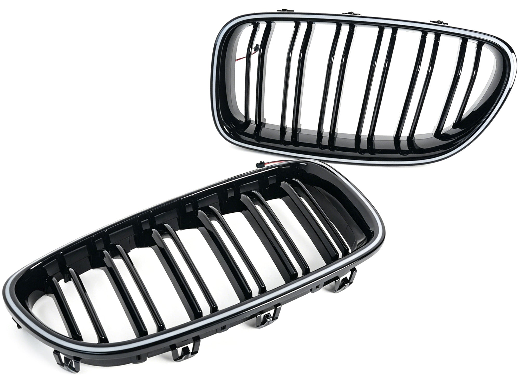 Schwarz LED Kühlergrill Grill Frontgrill für BMW 5er F10 F11 2011-2017