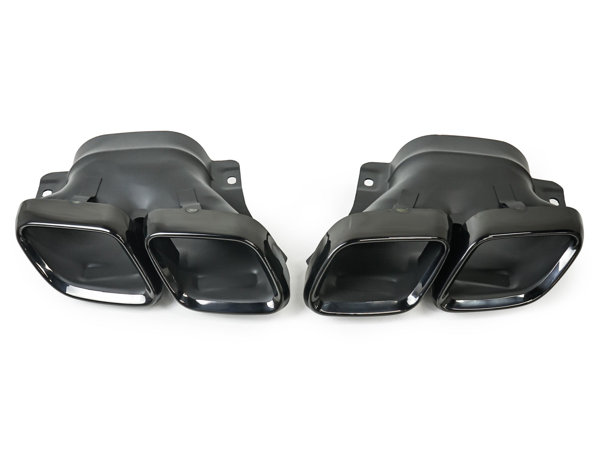 C63s Look Heckdiffusor Diffusor Auspuff Schwarz für Mercedes W205 S205 Seriens.