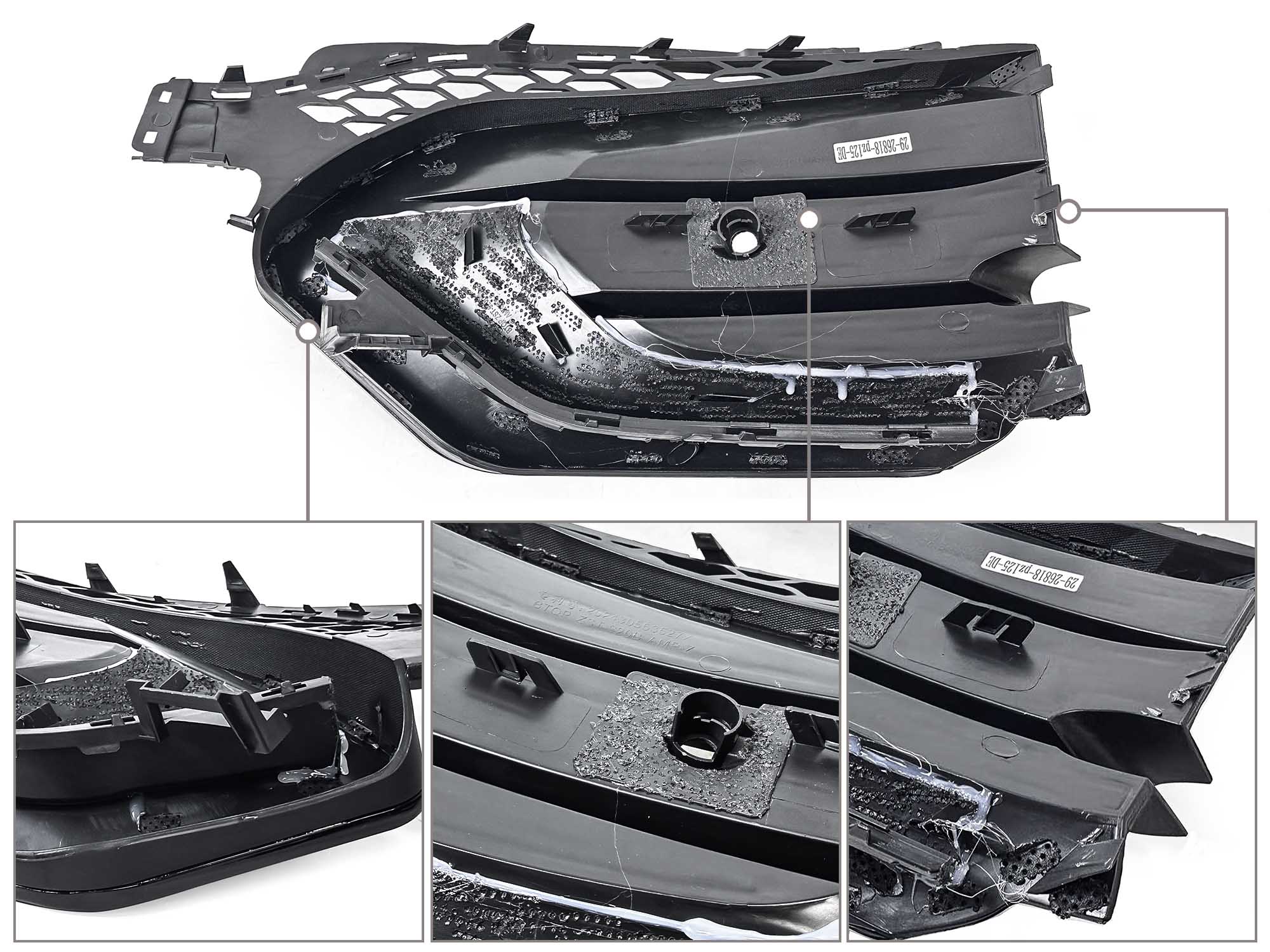 Vorne Stoßstange Rahmen Lüftungsgitter Schwarz für Mercedes GLE W167 GLE53 AMG Line 19-23