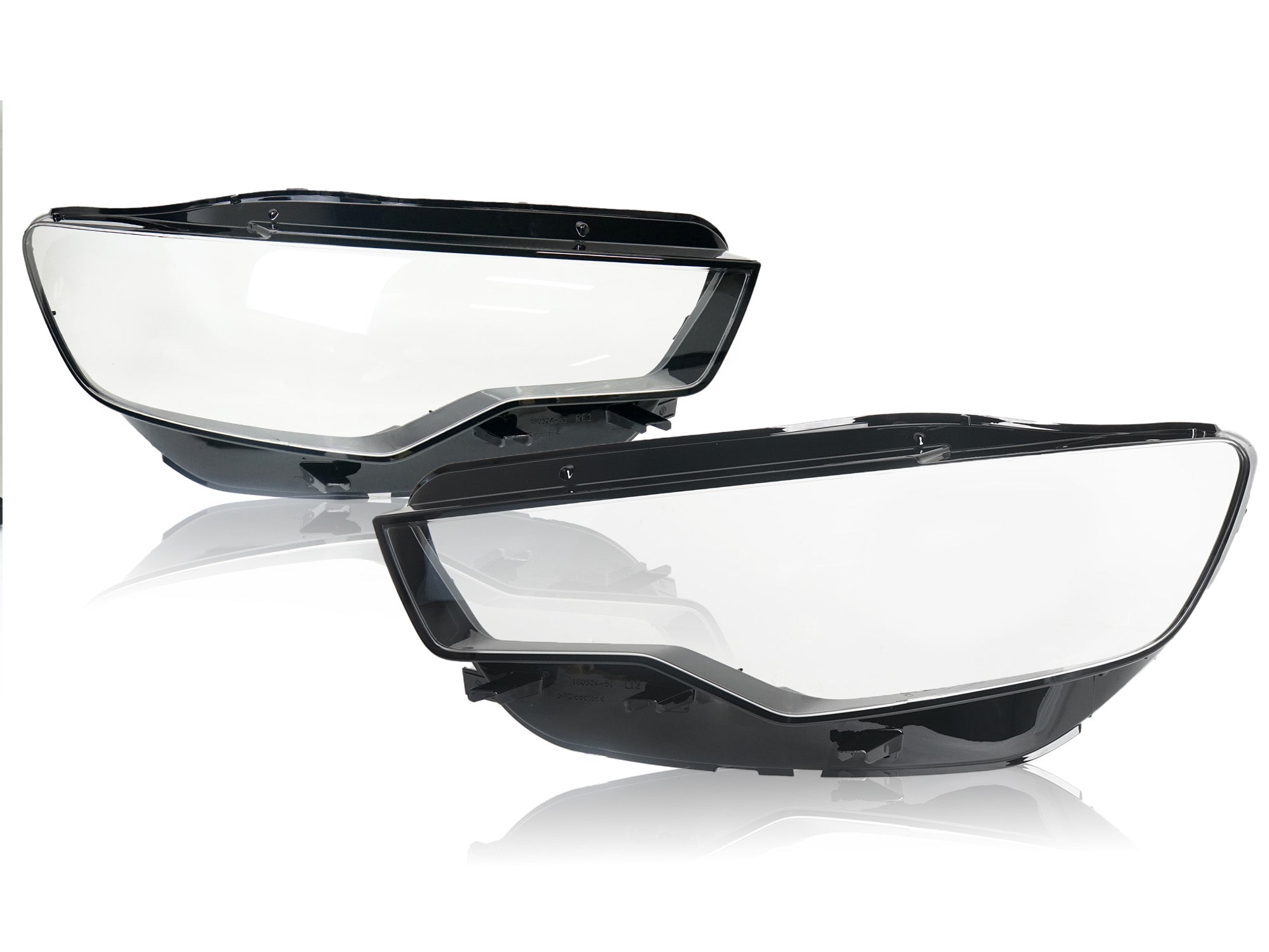 Scheinwerfer-Abdeckungen Glas Streuscheibe Paar für AUDI A6 C7 2010-2014