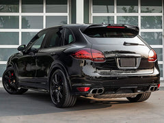 Doppelrohr Edelstahl Endrohre Auspuzffblenden für Porsche Cayenne S GTS Turbo 92A V8 2010-2014 et214