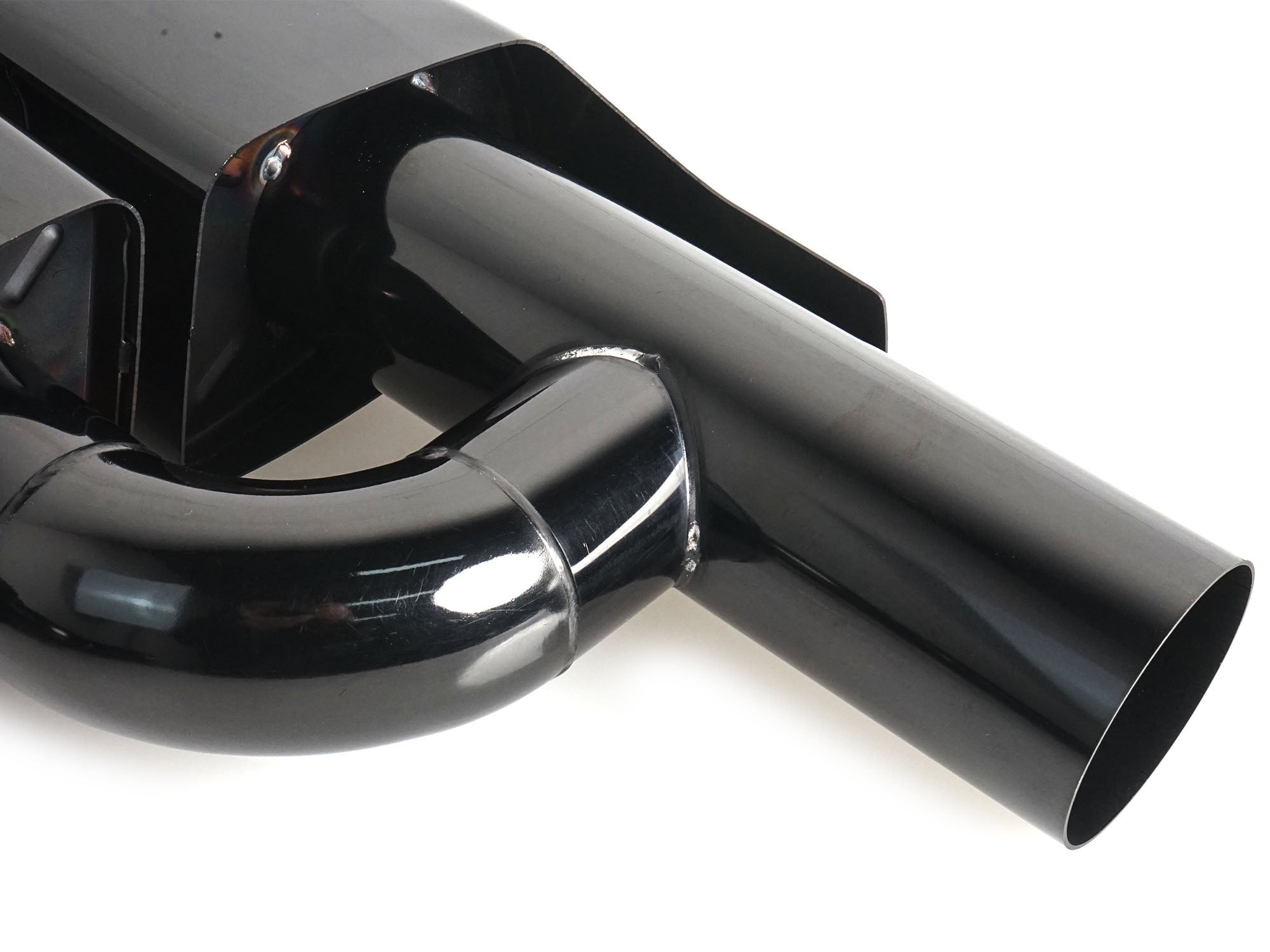 Auspuffblenden Endrohre H Eckig Schwarz für Mercedes CLS C219 C218 W221 S63 AMG et92
