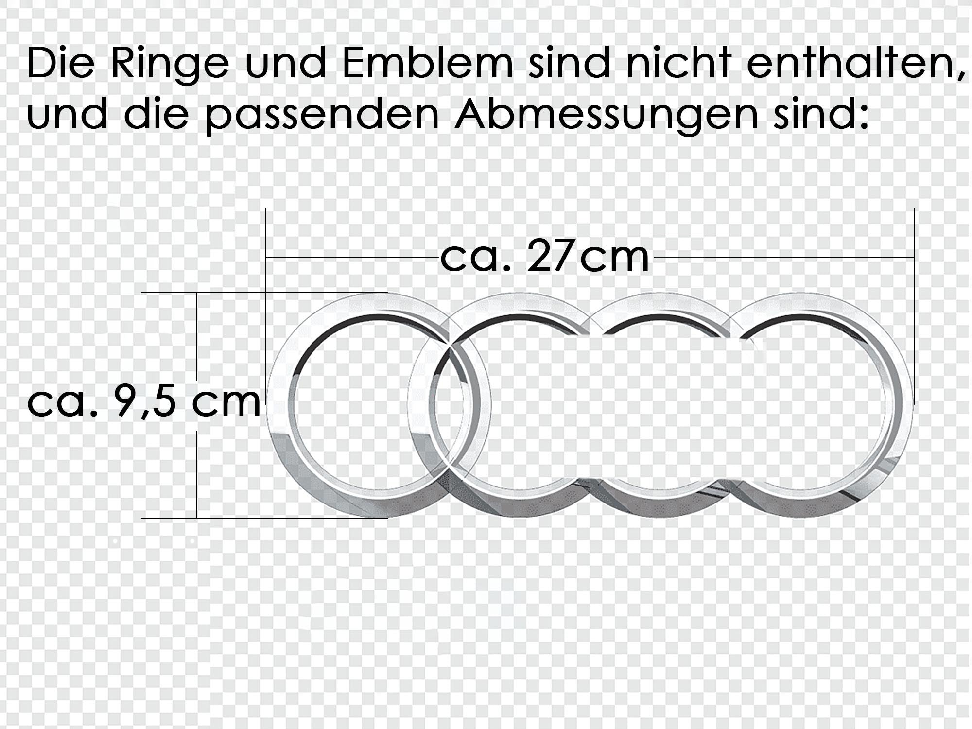 Wabengrill Kühlergrill Grill Schwarz für AUDI A4 S4 B9 Limo Avant S-Line 2015-2019