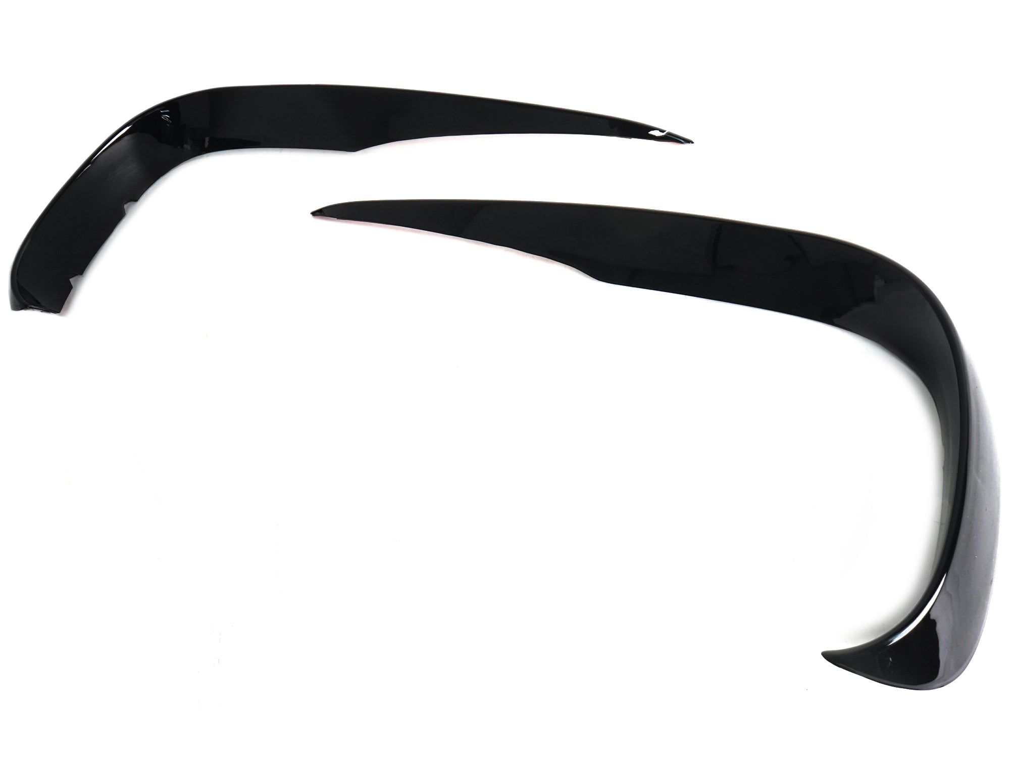 Schwarz vorne Stoßstange Flossen Aero Flaps Flics für Mercedes Benz E Kl. W213 mit AMG Line 16-20