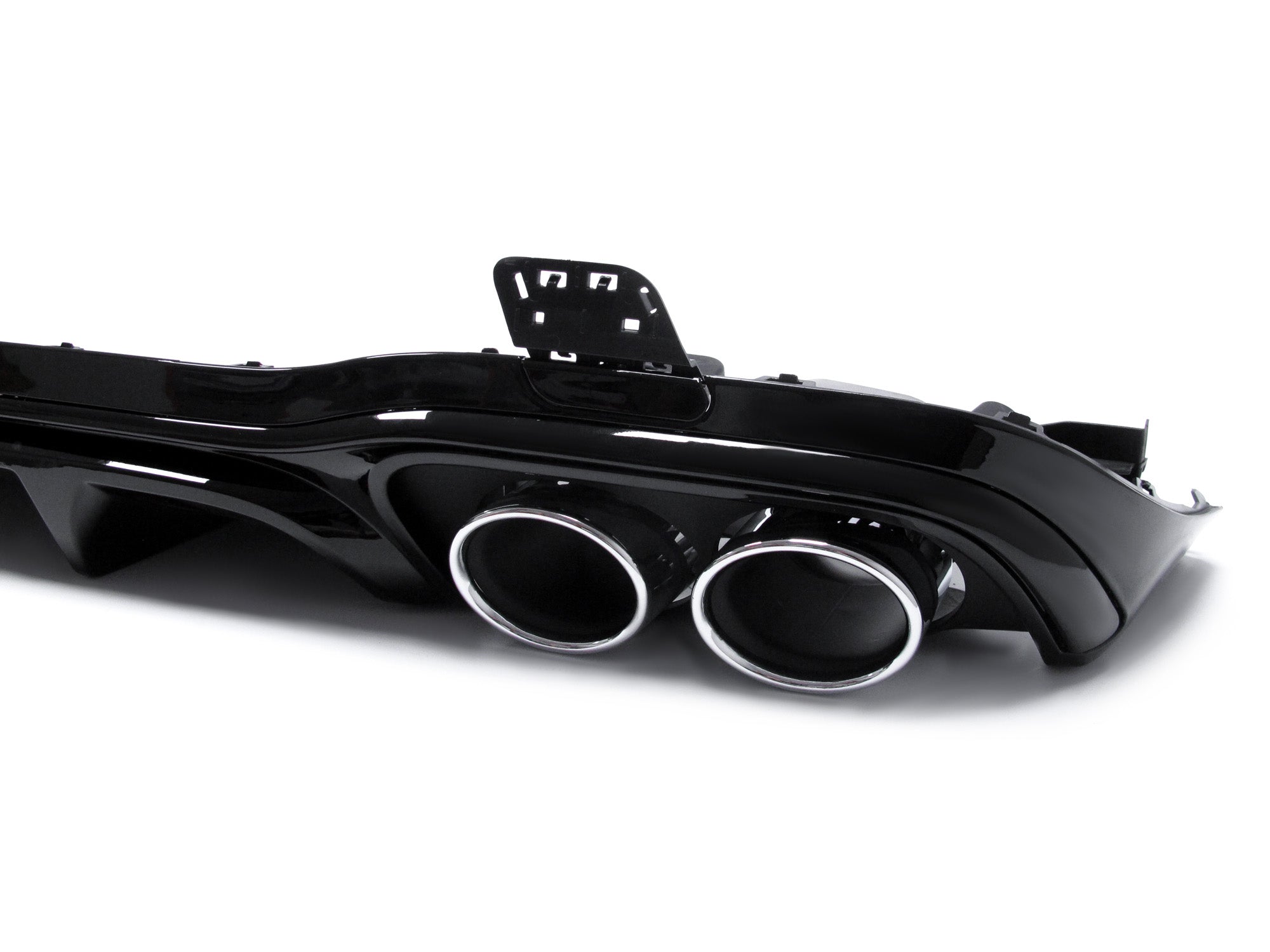 NUR FÜR BENZIN Diffusor Heckdiffusor + Auspuff Chrom für Mercedes E-Klasse W213 AMG Line MODF ab 07.2020 di125