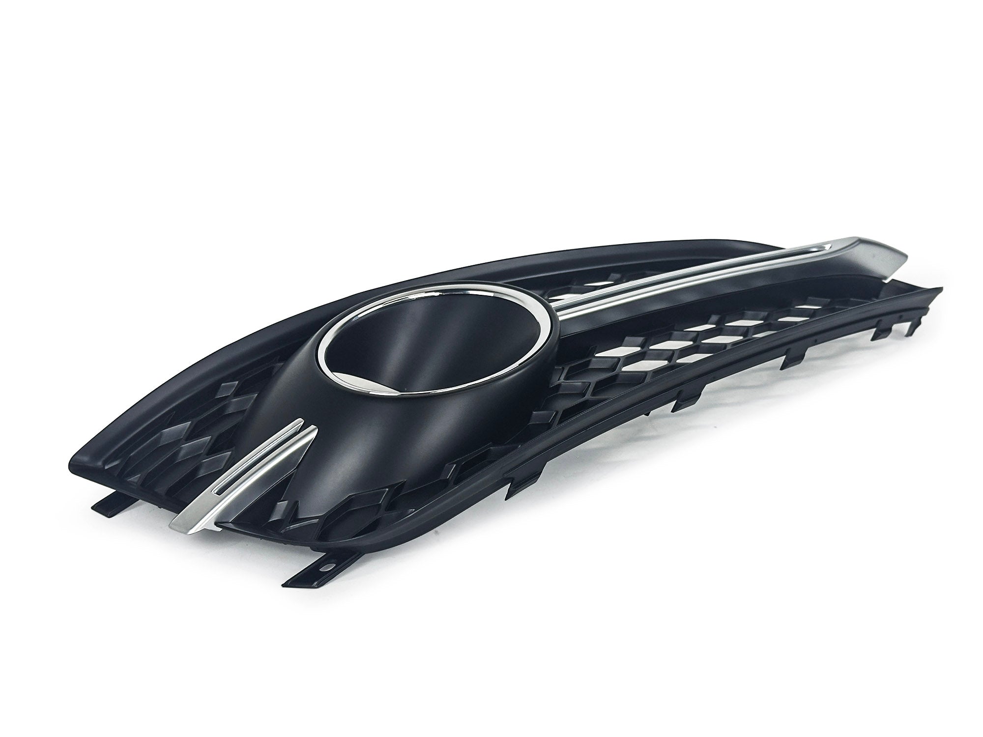 Lüftungsgitter Blenden Grill Gitter Schwarz Chrom für Audi A8 S8 D4 4H S-Line 13-17 MOPF mit ACC