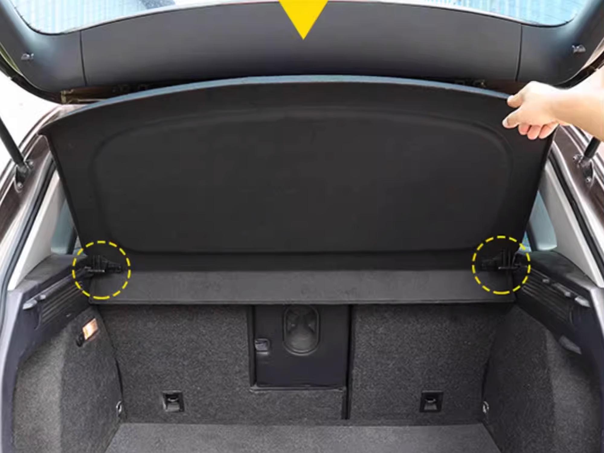 Für VW Tiguan 2007-2018 Schwarz Hutablage Laderaumabdeckung