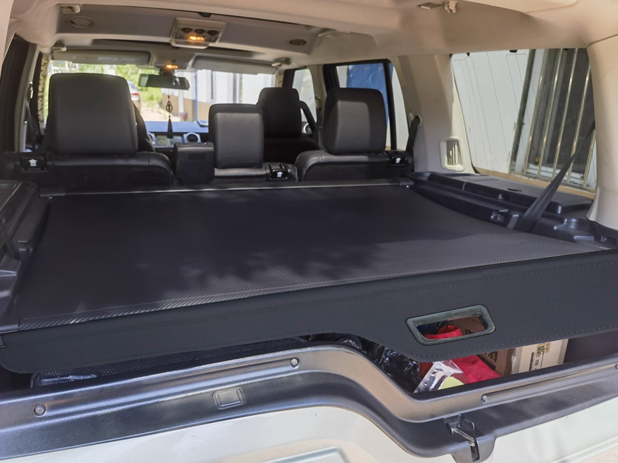 Für Land Rover Discovery 3 & 4 2004-2017 Schwarz Laderaumabdeckung Abdeckrollo Rollo