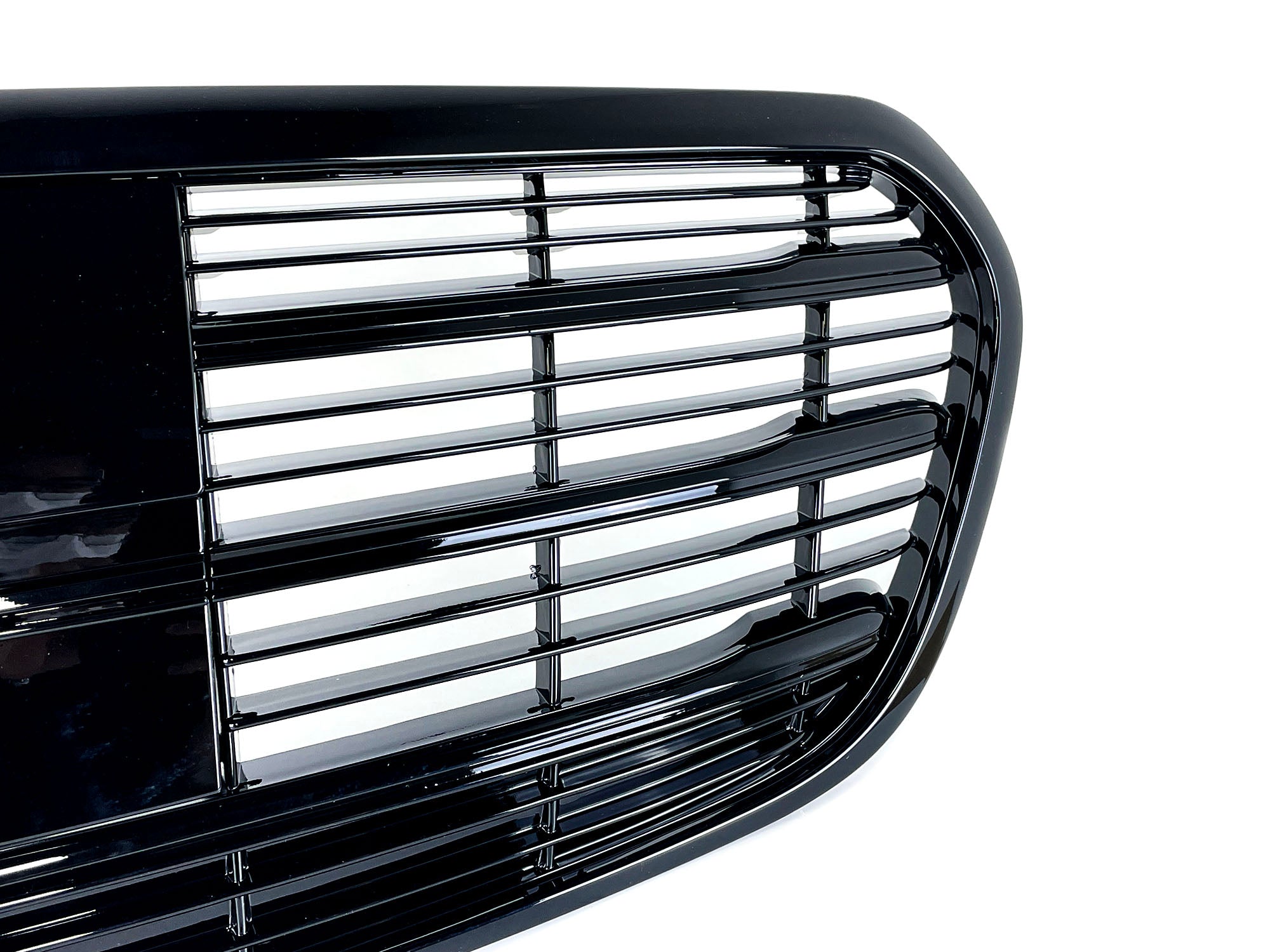 Schwarz Glanz Kühlergrill Frontgrill für Mercedes-Benz S-Klasse W223 Limo mit ACC ab20 fg300