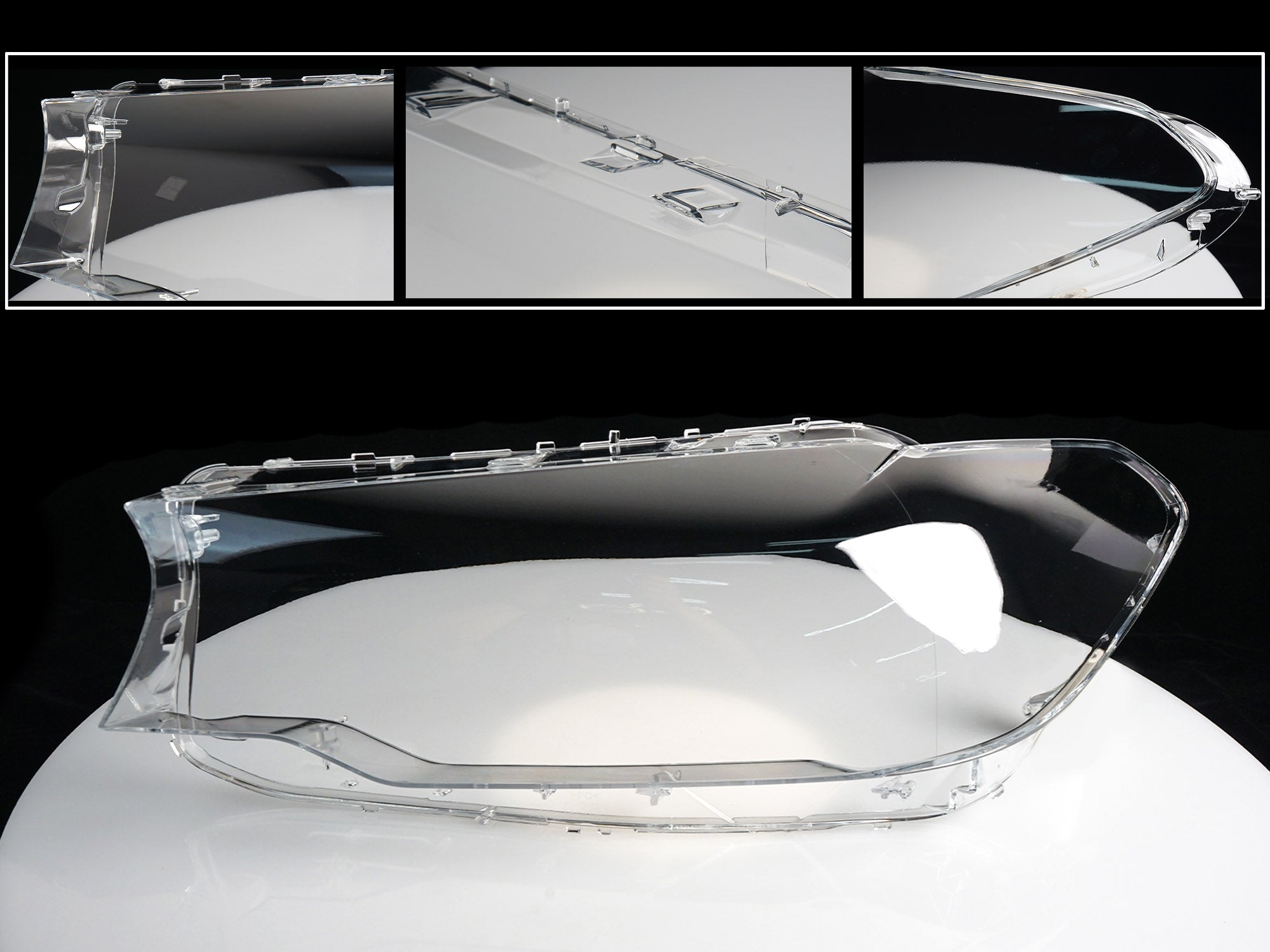 Paar Klar Scheinwerferabdeckungen Glas Streuscheibe für BMW 5er G30 G31 2016-2020
