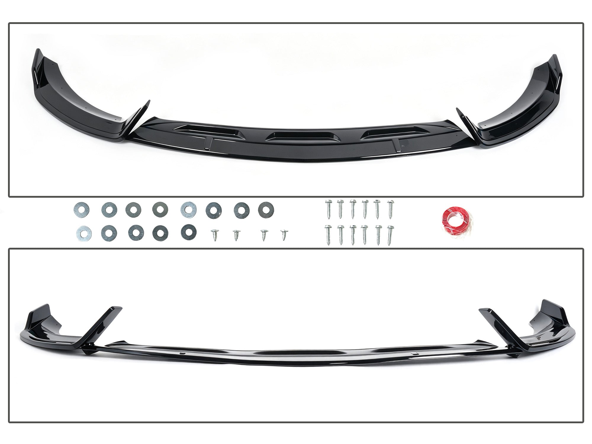 Schwarz Stoßstange Spoiler Lippe Frontspoiler für Mercedes GLE W167 C167 AMG Line 19-23 ohne ABE