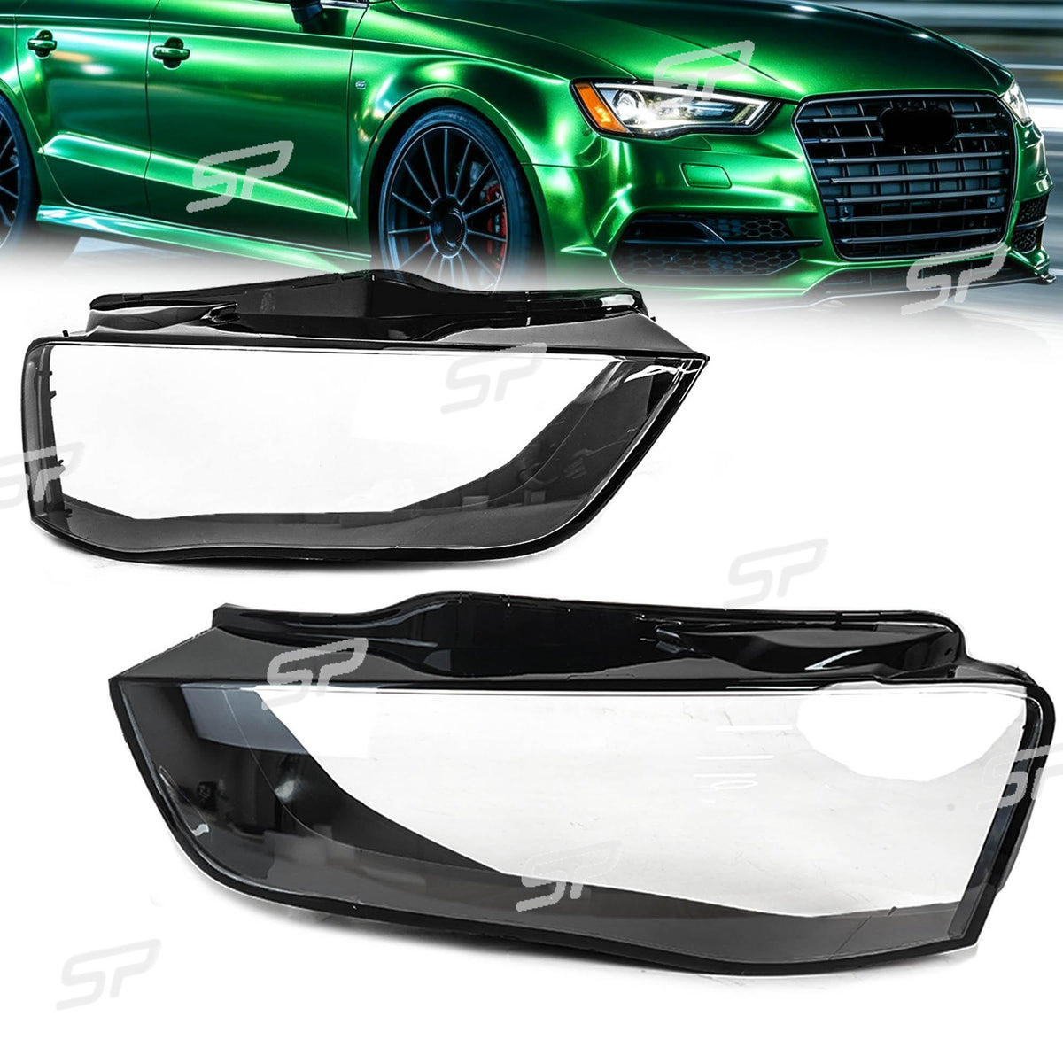 Klar Scheinwerfer Glas Abdeckung Scheinwerferglas Für Audi A4 B8,5 12-15 Facelift