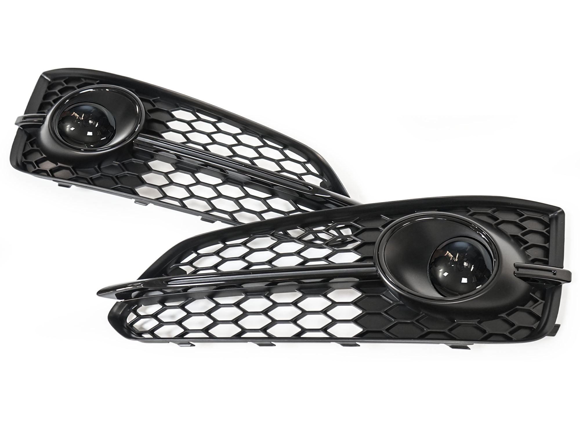 Lüftungsgitter Blenden Grill Gitter Schwarz für Audi A8 S8 D4 4H S-Line 13-17 MOPF mit ACC