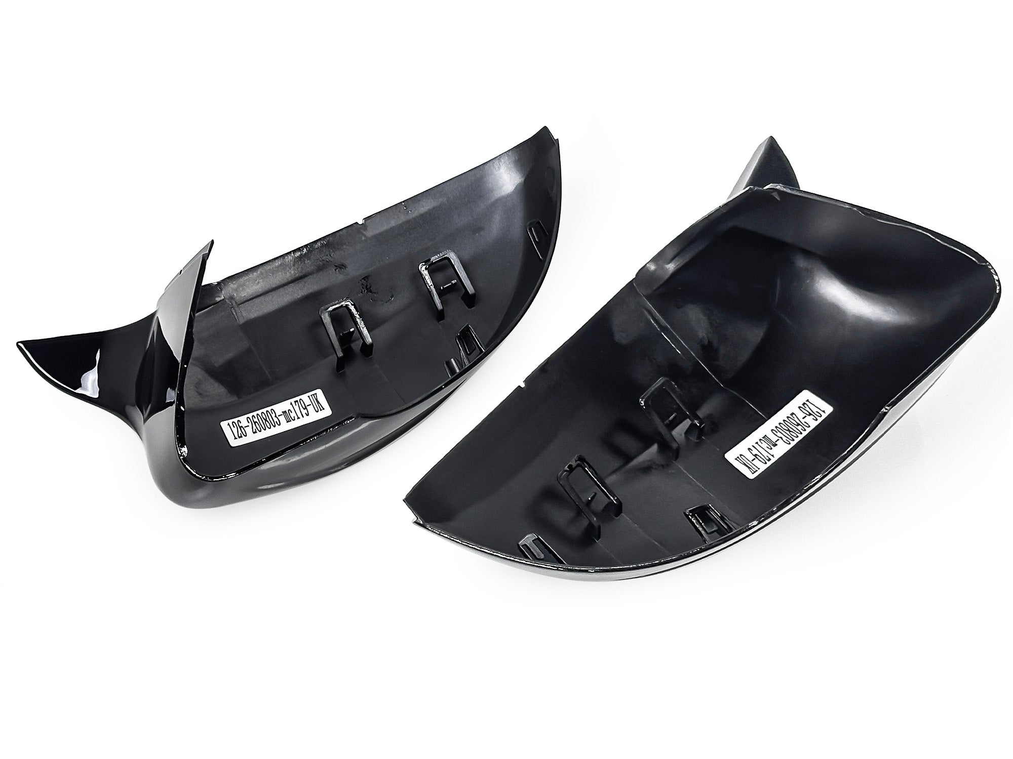 Sport Paar Schwarz Glanz Spiegelkappen Außenspiegel für VW Golf 6 VI 2009-2013