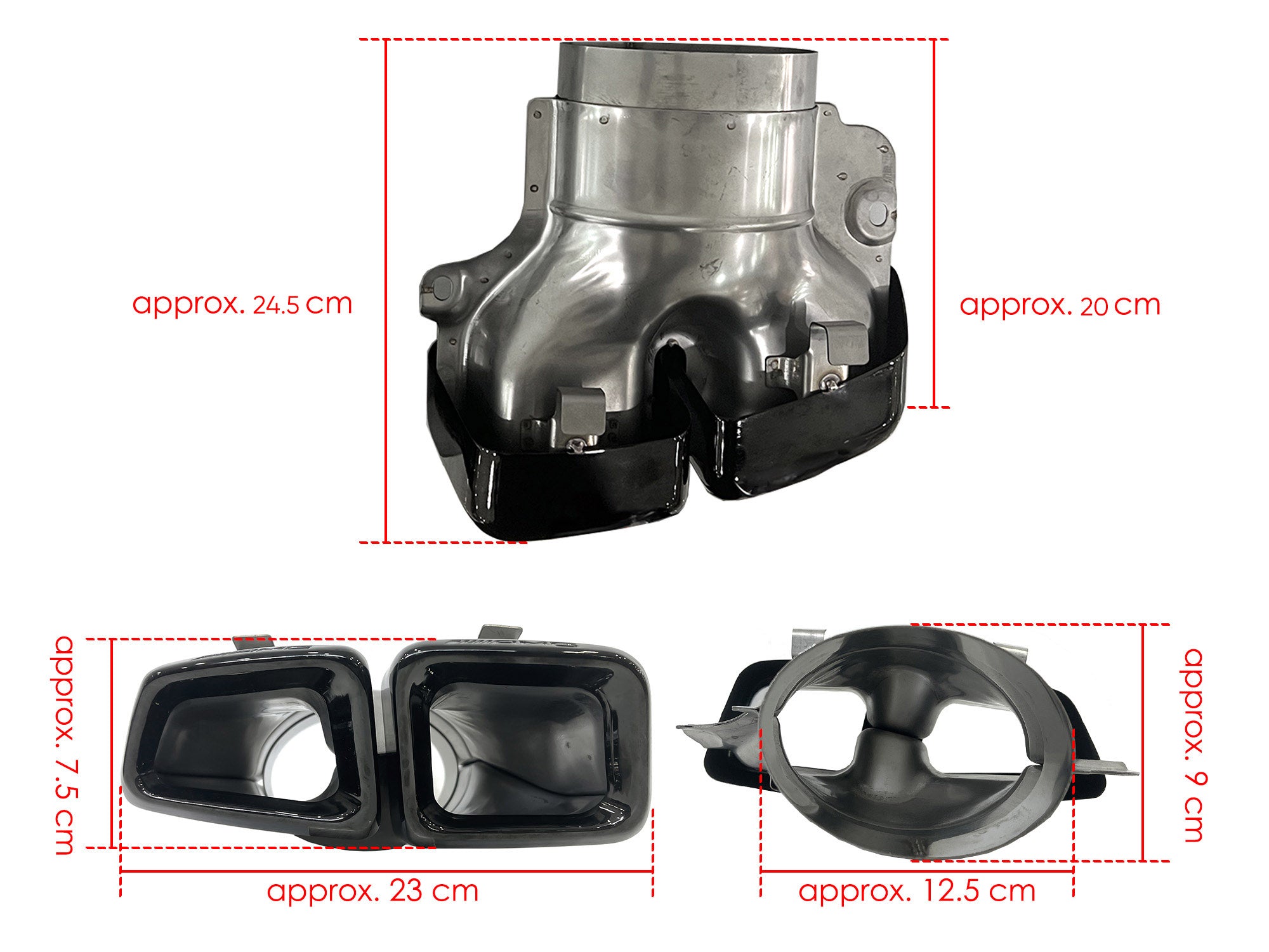 NEU Auspuff Blenden Endrohre für Mercedes GLE ML GL 63 AMG  et252