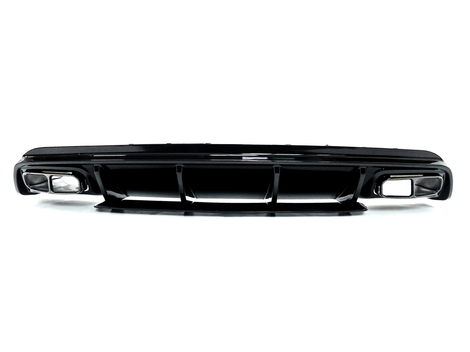 Diffusor Heckdiffusor + Schwarz Auspuffblenden für Mercedes Benz A-Klasse W176 AMG Line A45 AMG ab2015 di17