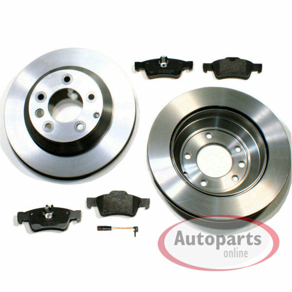 NEU 312mm + 300mm Bremsen Set vorne hinten für Mercedes E Klasse W211 S211 2002-2009