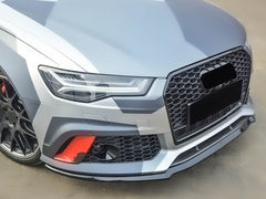 Wabengrill Kühlergrill Grill Schwarz für Audi A6 S6 C7 4G Limo Avant S Line MOPF 2015-2018