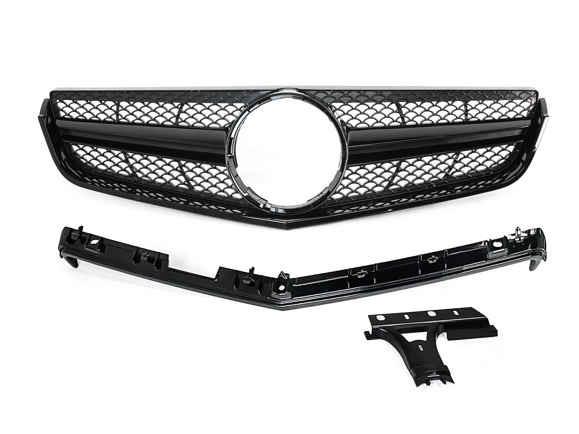 Schwarz Grill Kühlergrill Frontgrill für Mercedes E Kl. C207 A207 vor MOPF 09-13