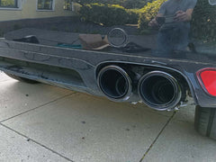 Auspuffblenden Satz Schwarz 4 Stücke für Porsche Cayenne S GTS Turbo Turbo S 958 4,8L V8 2011-2014