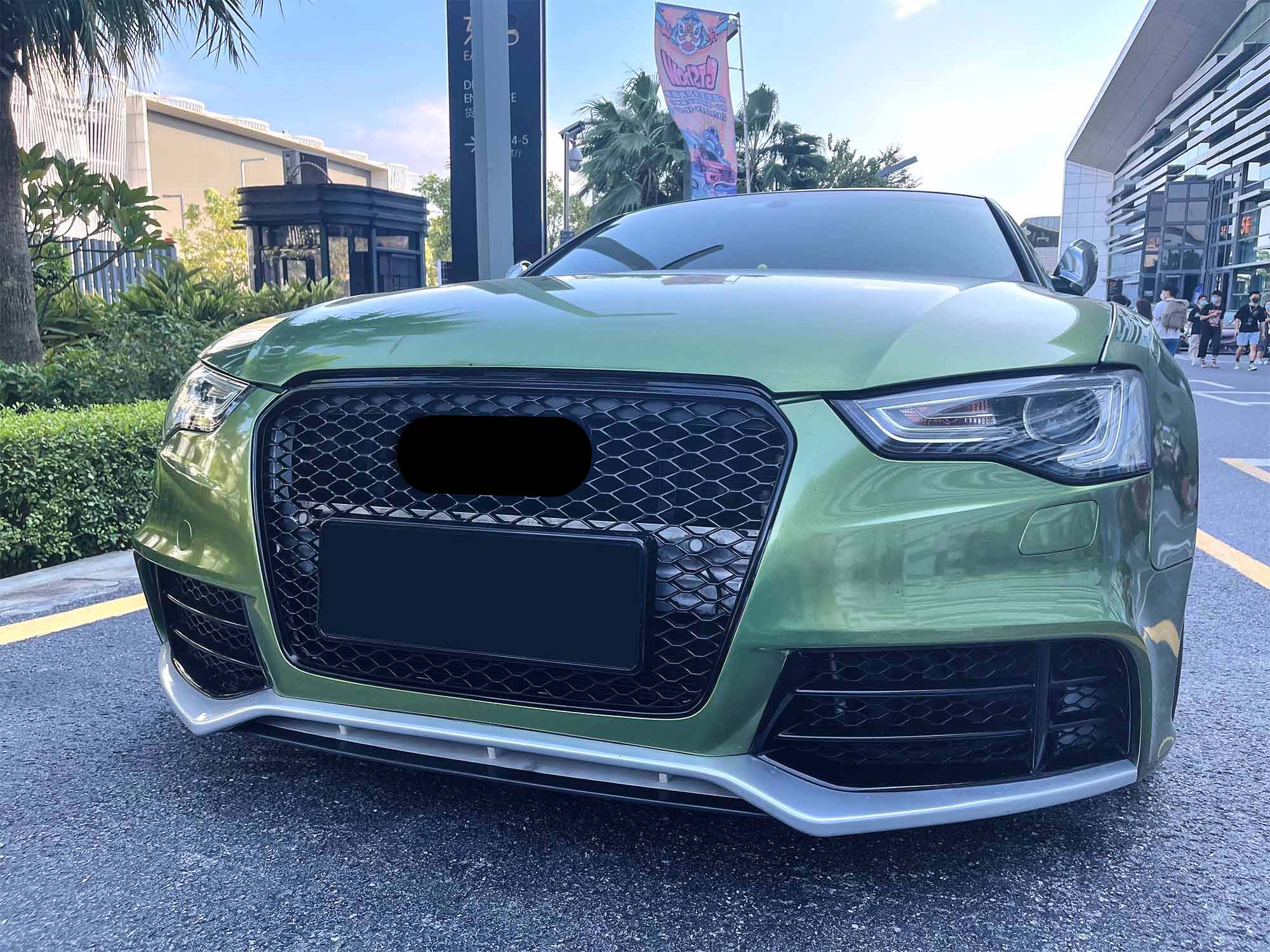 Kühlergrill Frontgrill Wabengrill Schwarz für AUDI A5 8T S Line 2012-2016 MOPF