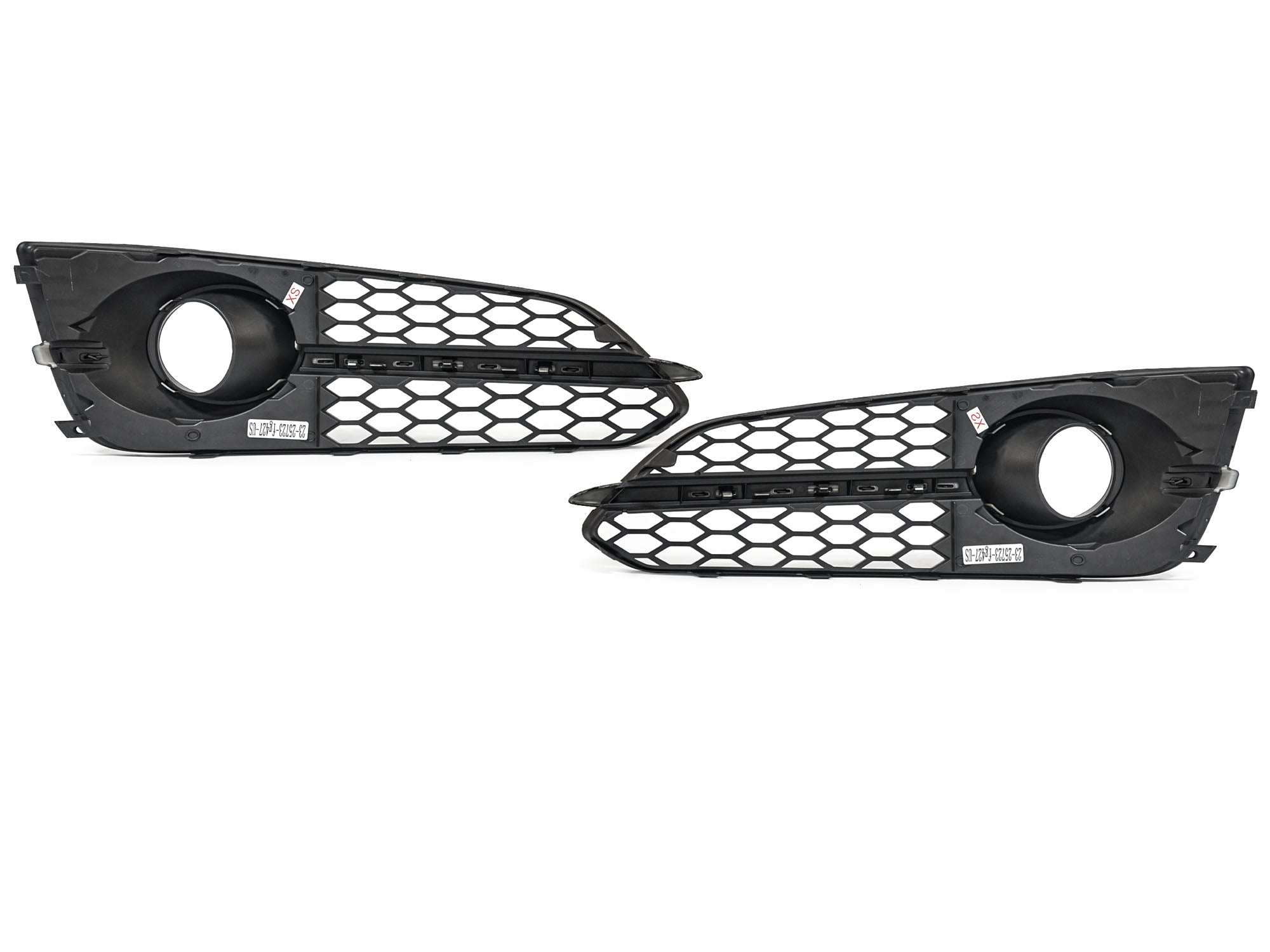 Lüftungsgitter Blenden Grill Gitter Schwarz für Audi A8 S8 D4 4H S-Line 13-17 MOPF mit ACC