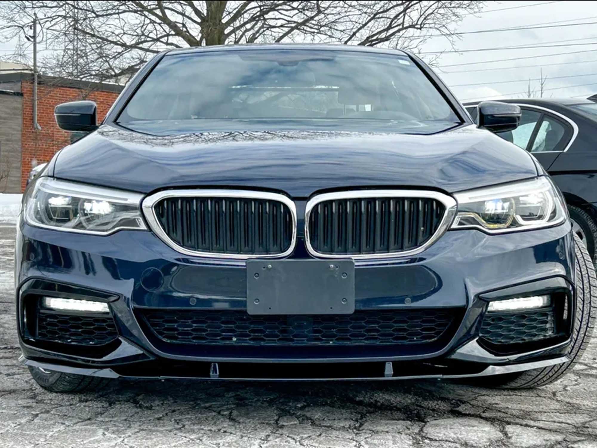 Schwarz Stoßstange Spoiler Lippe Frontspoiler für BMW 5er G30 G31 M Paket 17-20