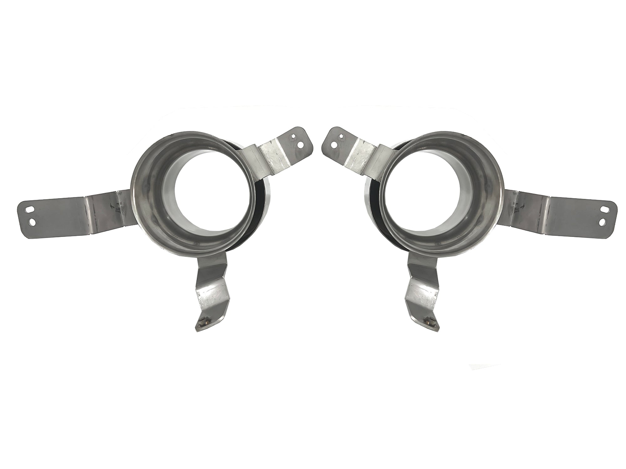 NEU Chrom Auspuffblenden Endrohre Blende für Alfa Romeo Stelvio ab 2017 et245