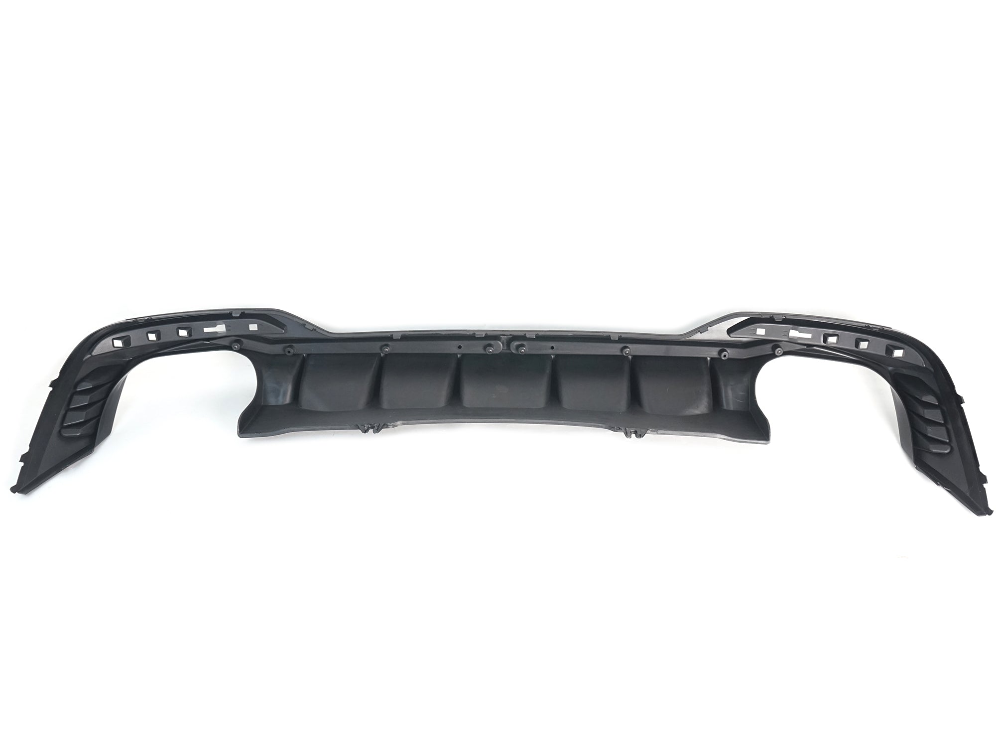 Heckdiffusor Diffusor Auspuffblenden Schwarz für Audi A4 B9 Serienstoßstange 20+