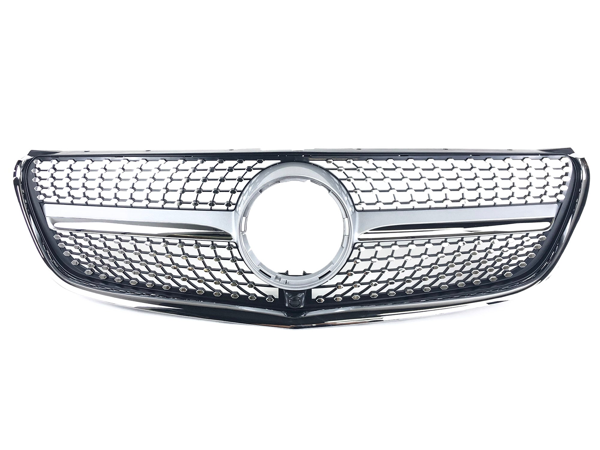 Silber Diamant Front Grill Kühlergrill für Mercedes Benz V Klasse W447 2014 2015 2016 2017 2018 2019