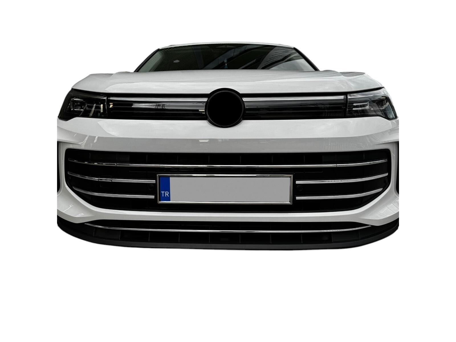 Kühlergrill Leisten für VW Tiguan 3 ab 2024 Edelstahl Stoßstangenleiste 7tlg Set