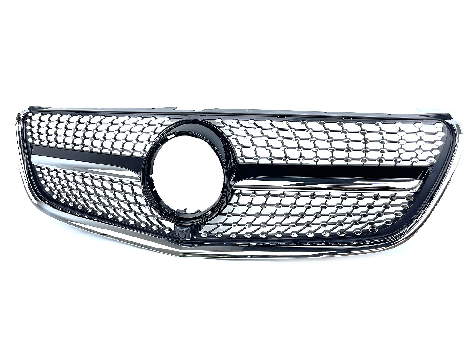 Diamant Kühlergrill Front Grill Schwarz für Mercedes Benz V-Klasse W447 V250 V260 14-19