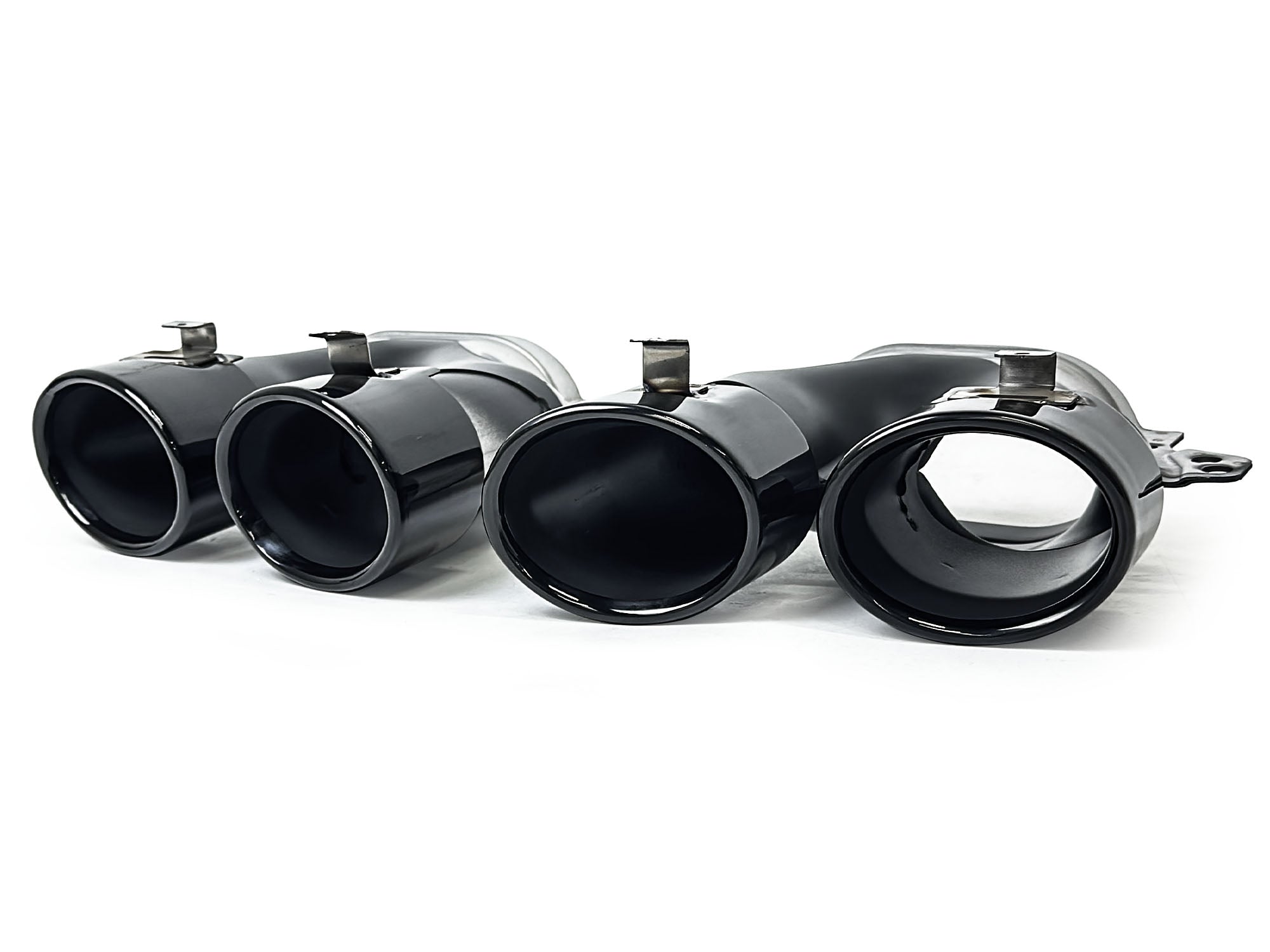 E53 Optik Heckdiffusor Auspuff Schwarz für Mercedes C238 A238 AMG-Line 16-24
