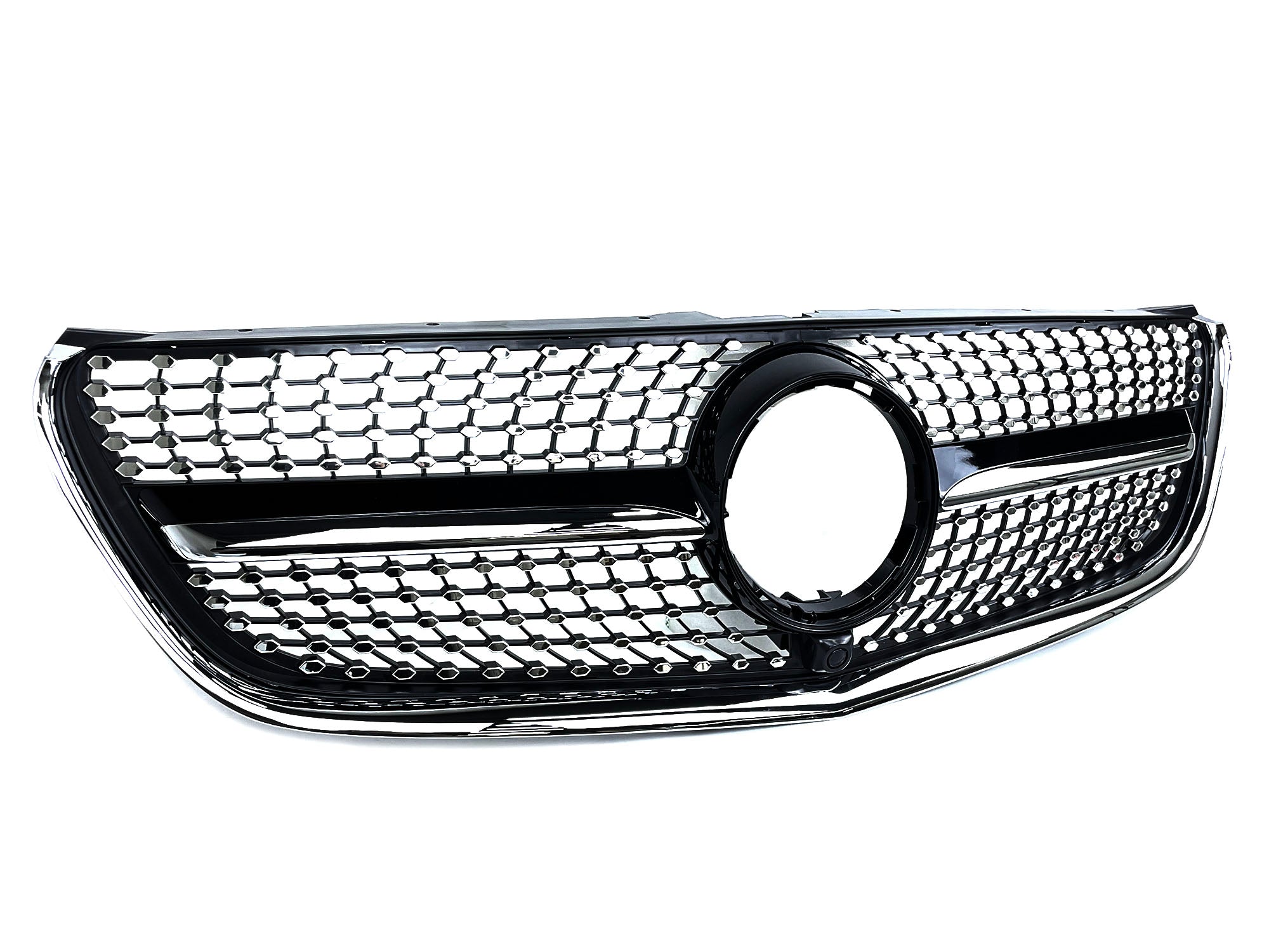 Diamant Kühlergrill Front Grill Schwarz für Mercedes Benz V-Klasse W447 V250 V260 14-19